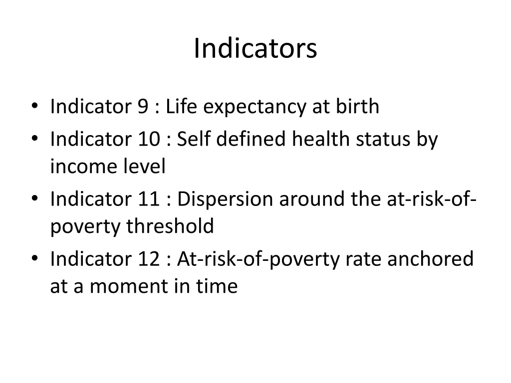 indicators 3