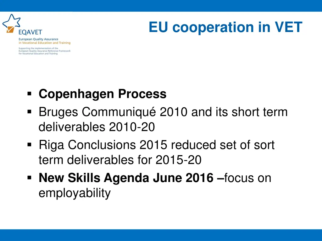 eu cooperation in vet