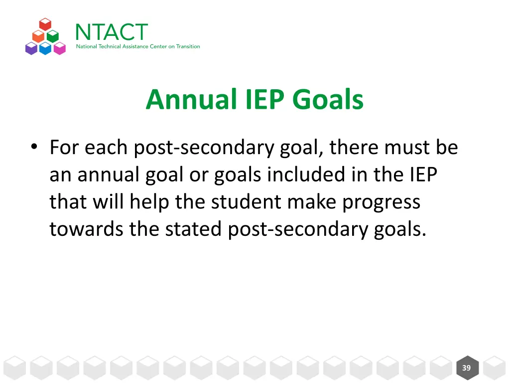 annual iep goals