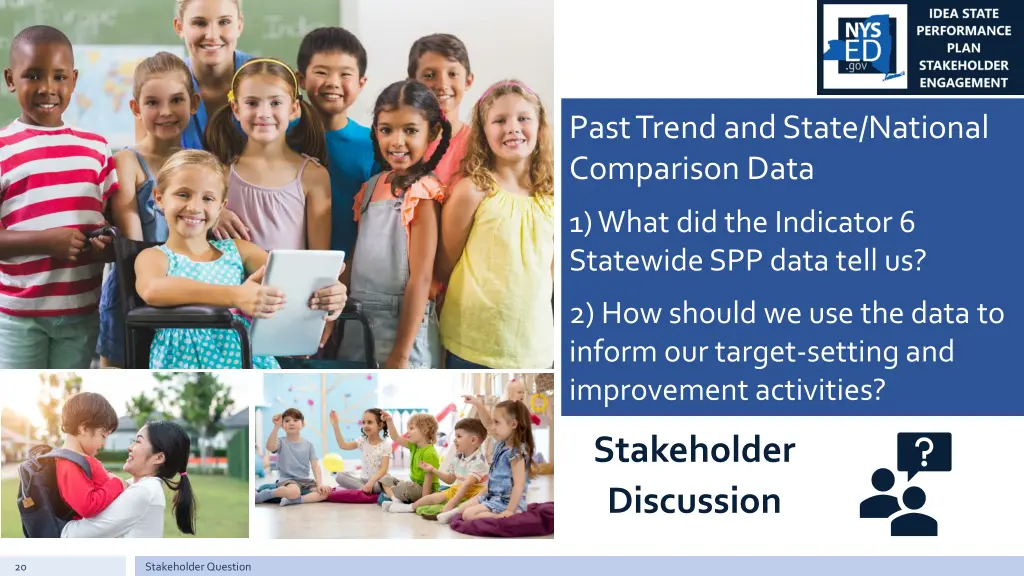 past trend and state national comparison data