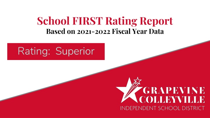 school first rating report based on 2021 2022