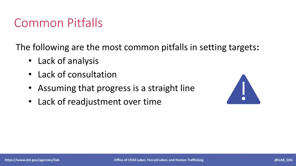 common pitfalls