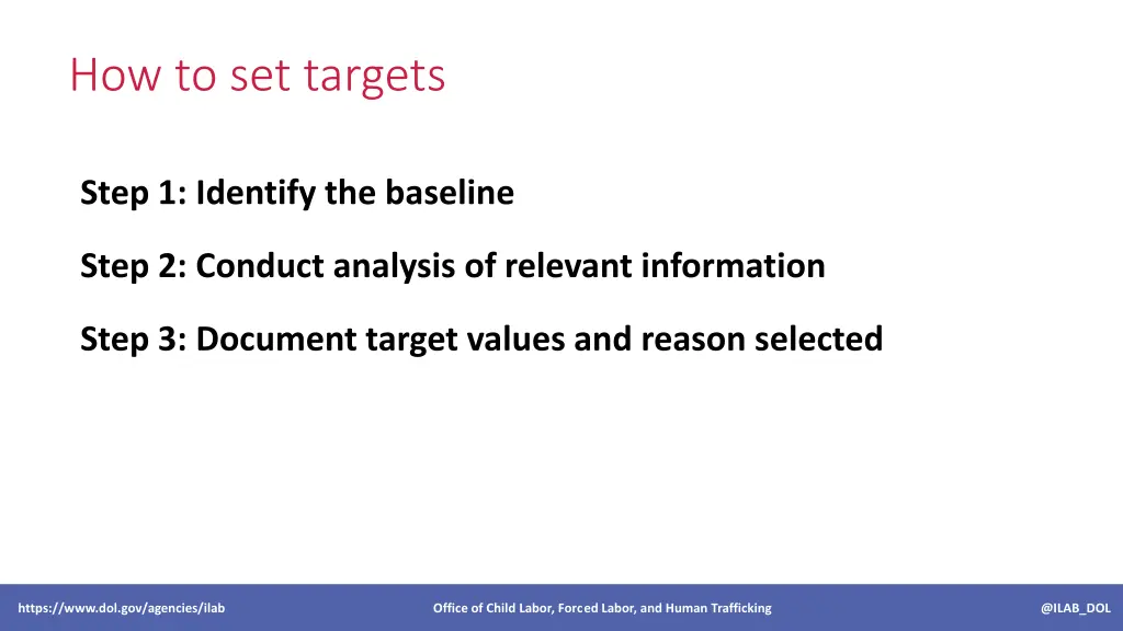 how to set targets