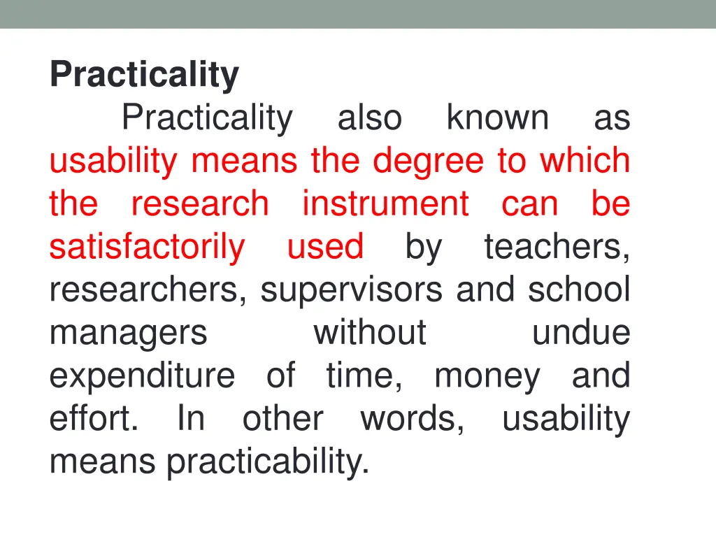 practicality practicality usability means