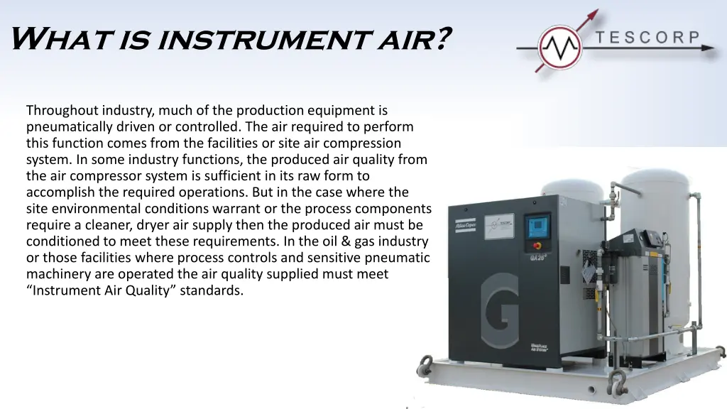 what is instrument air