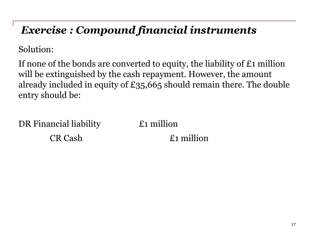 exercise compound financial instruments 3