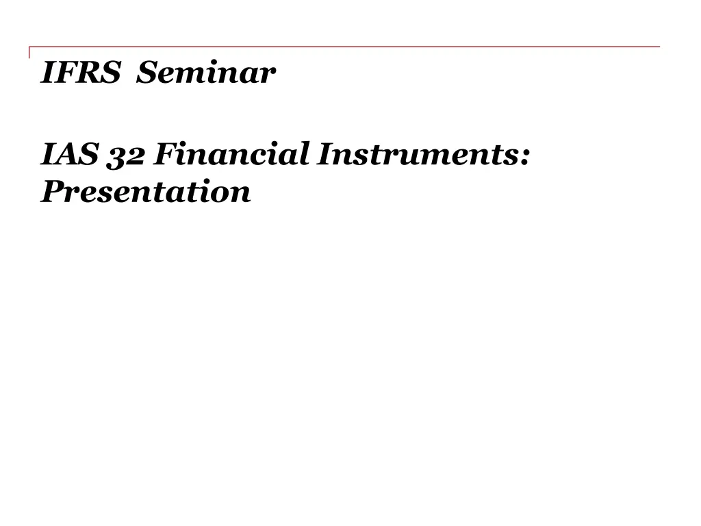 ifrs seminar 1