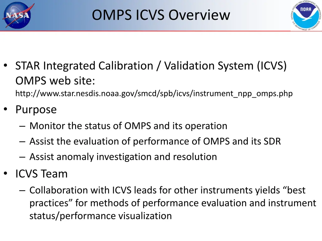 omps icvs overview