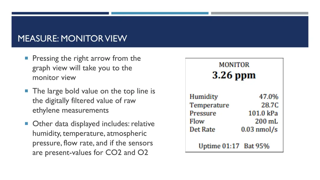 measure monitor view