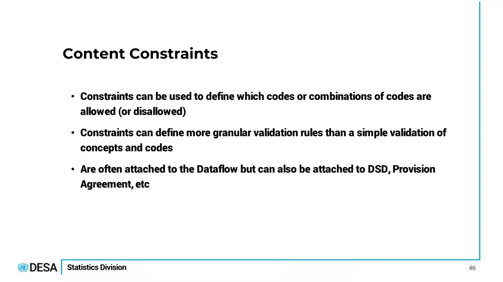 content constraints