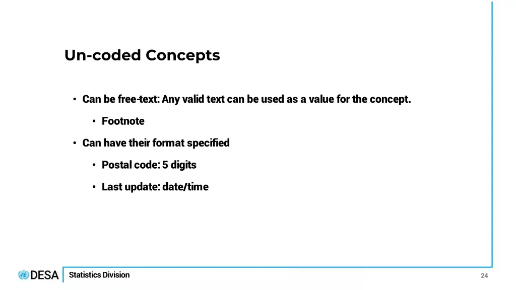 un coded concepts