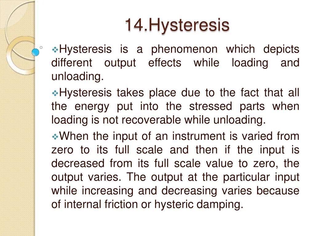 14 hysteresis