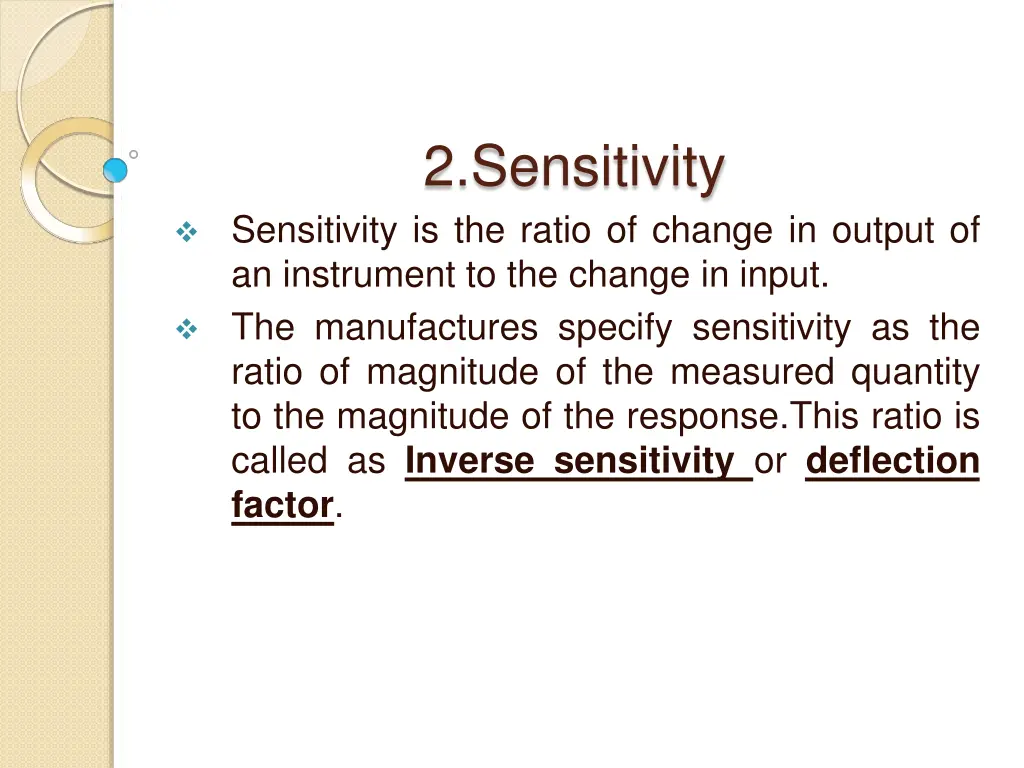 2 sensitivity