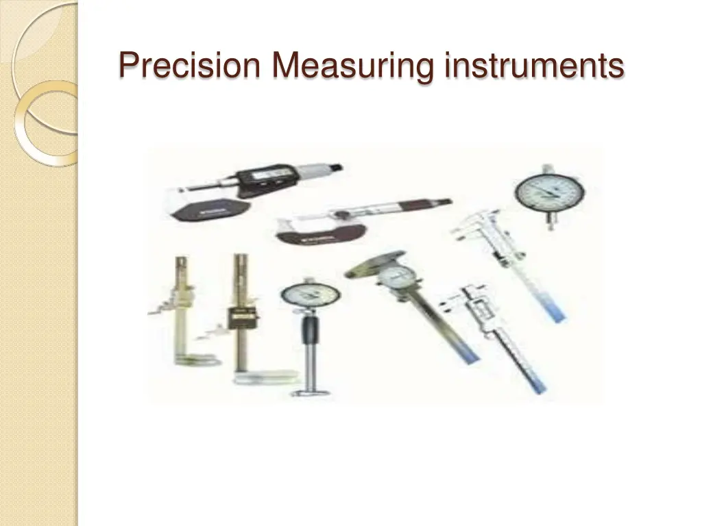 precision measuring instruments