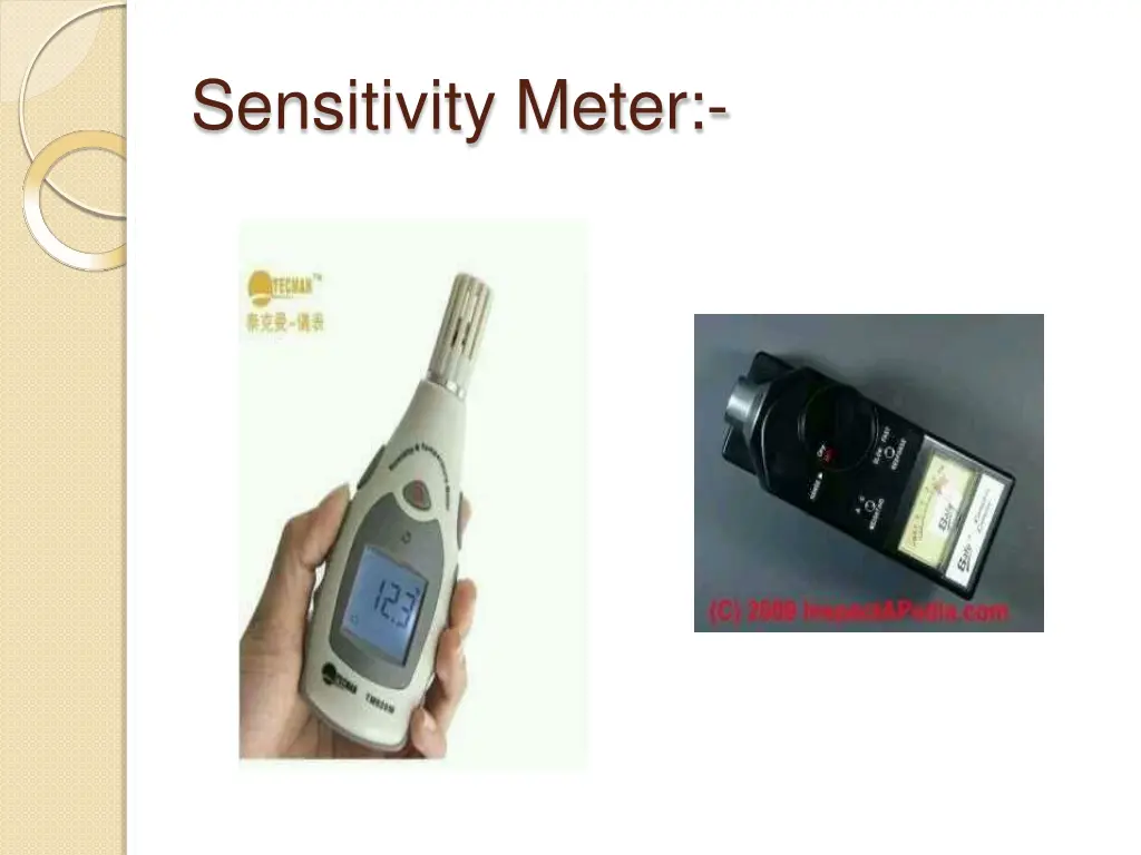 sensitivity meter