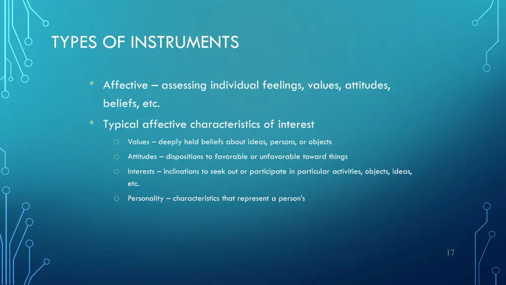 types of instruments 1