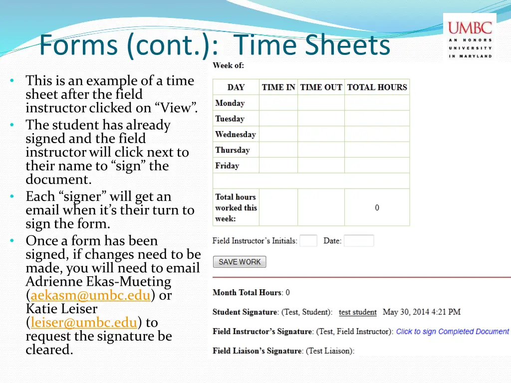 forms cont time sheets