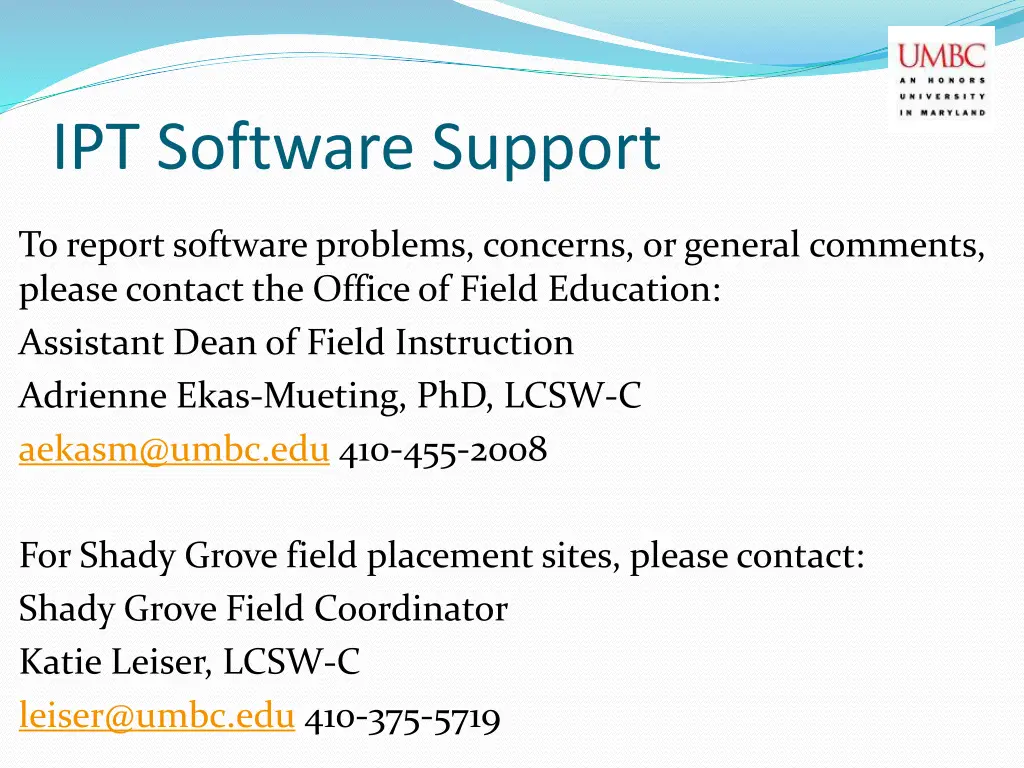 ipt software support