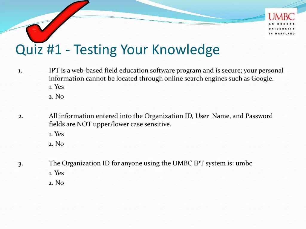 quiz 1 testing your knowledge