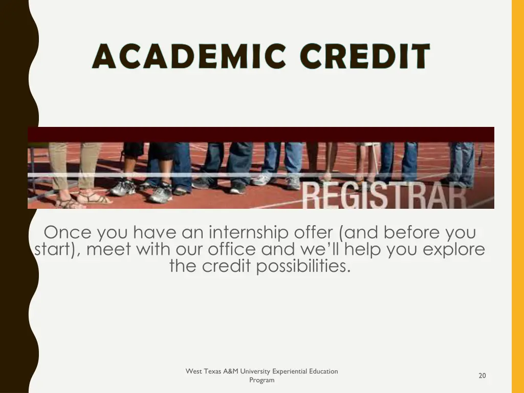 academic credit