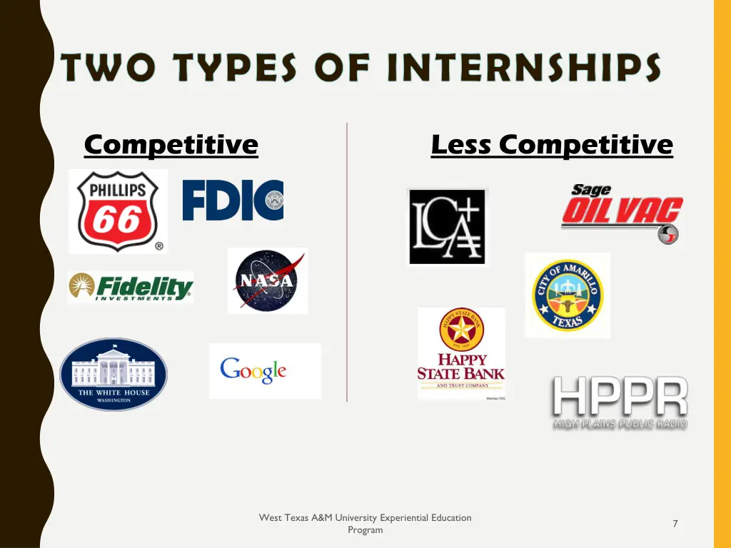 two types of internships