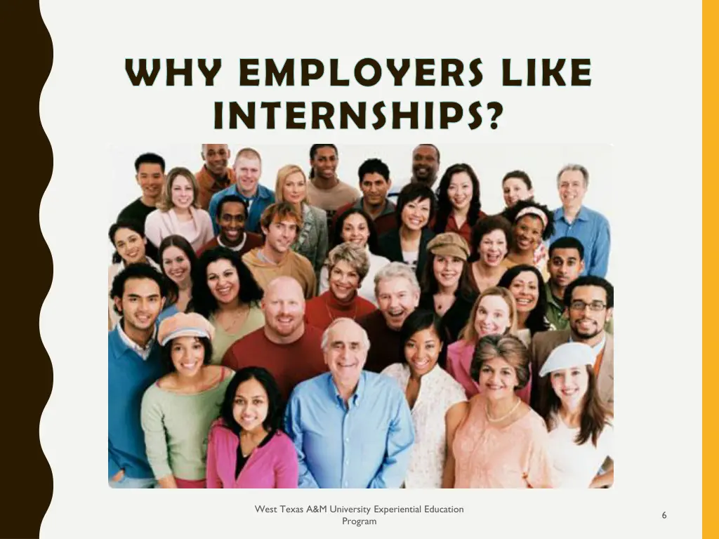 why employers like internships