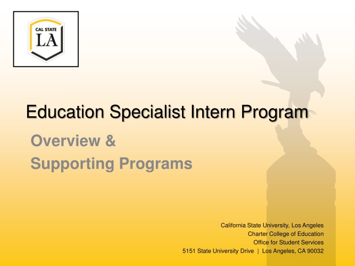 education specialist intern program