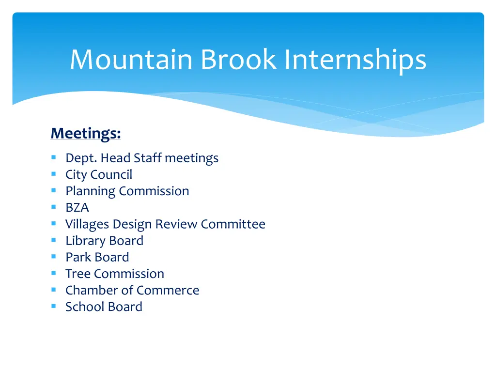 mountain brook internships 1