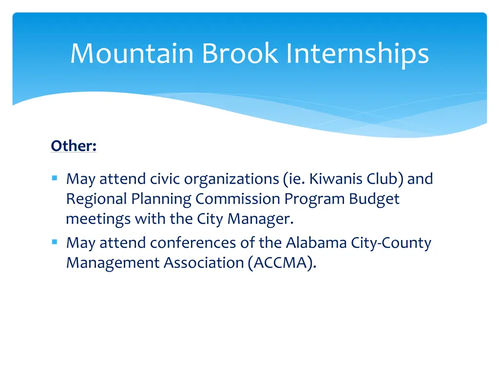 mountain brook internships 4