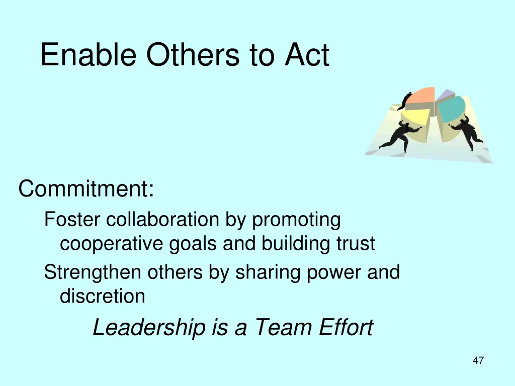 enable others to act