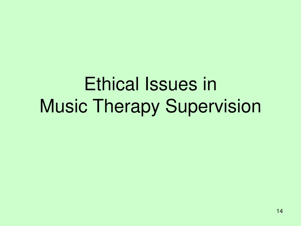 ethical issues in music therapy supervision