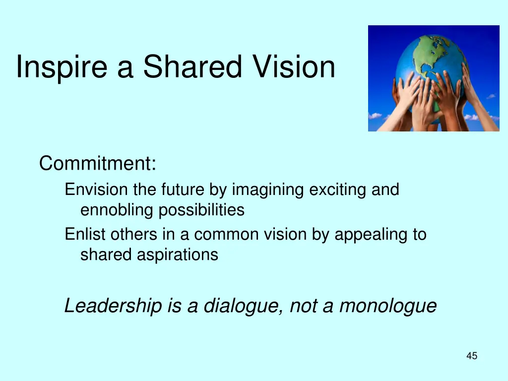 inspire a shared vision