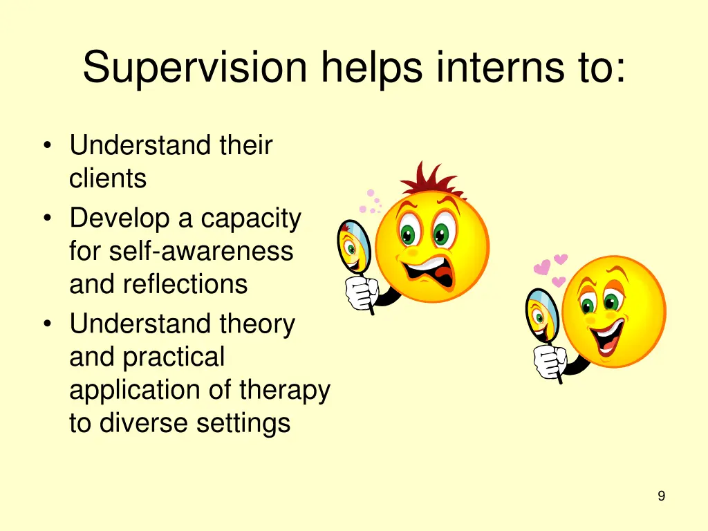 supervision helps interns to