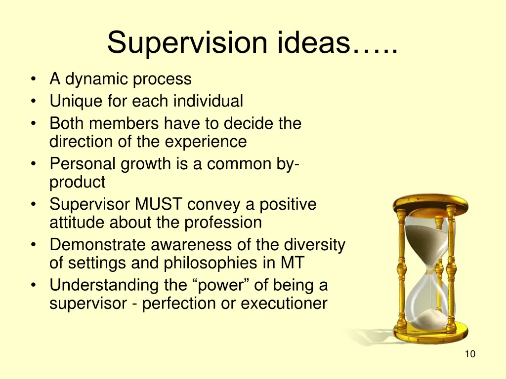 supervision ideas