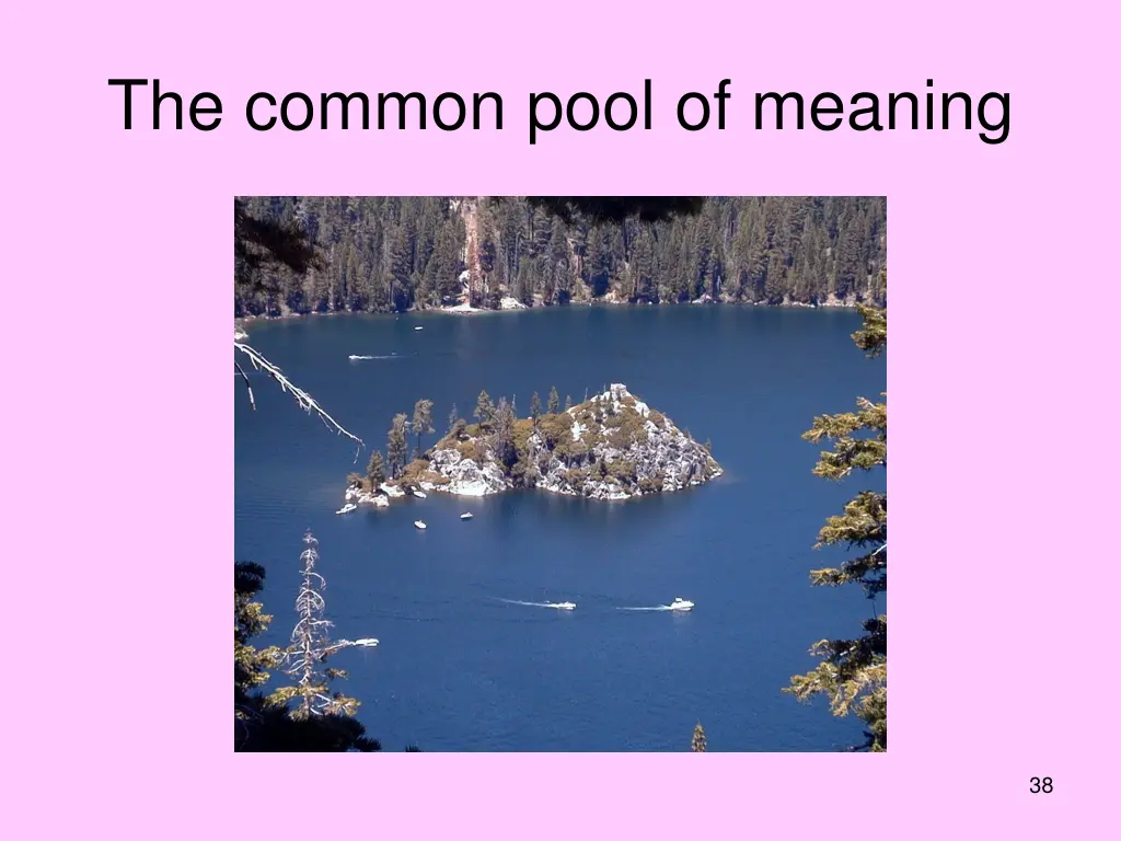 the common pool of meaning