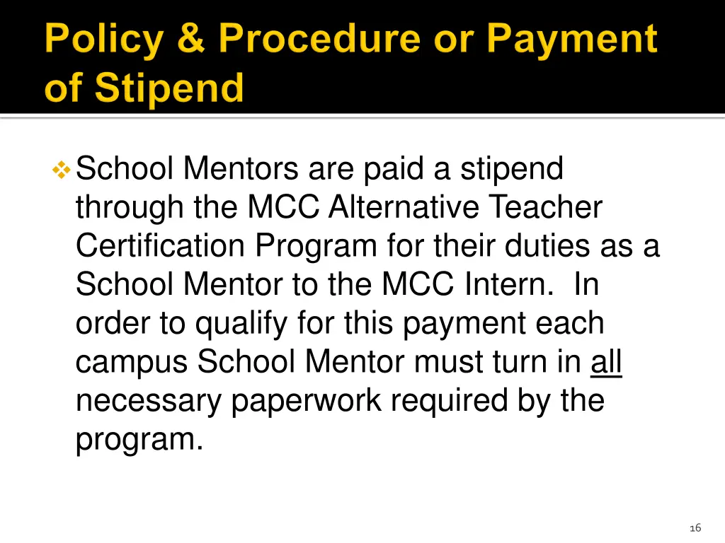 school mentors are paid a stipend through