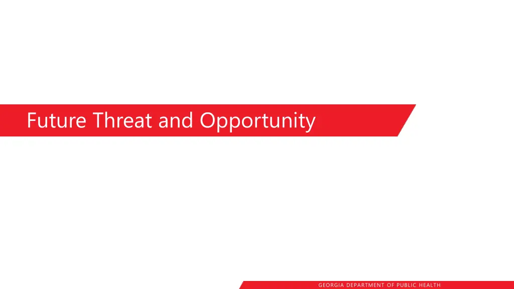 future threat and opportunity