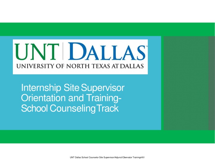 internship sitesupervisor orientation