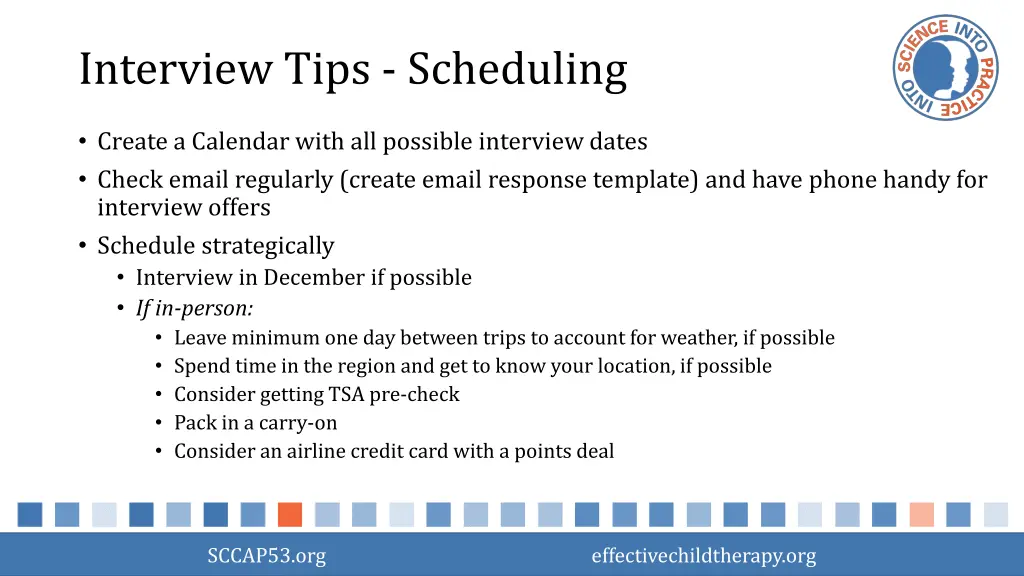 interview tips scheduling