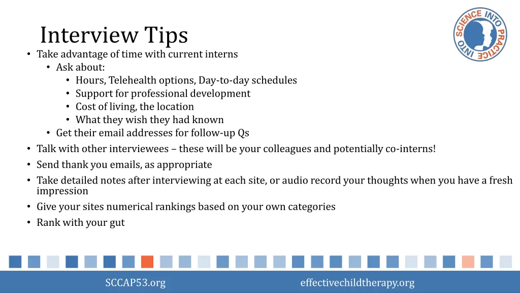 interview tips take advantage of time with