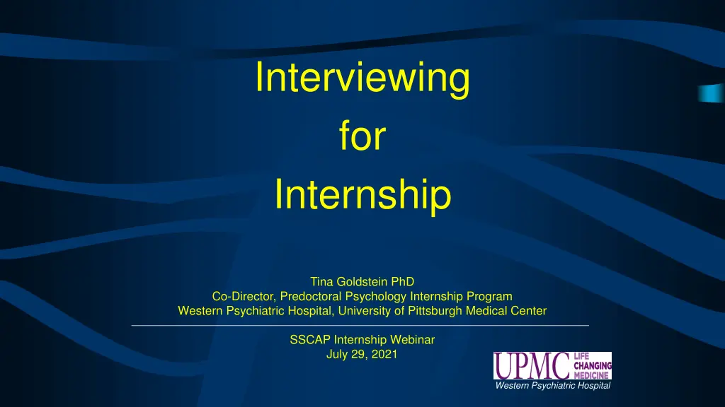 interviewing for internship