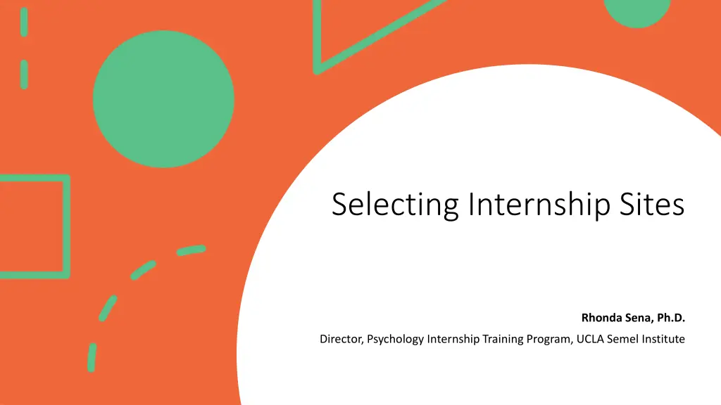 selecting internship sites