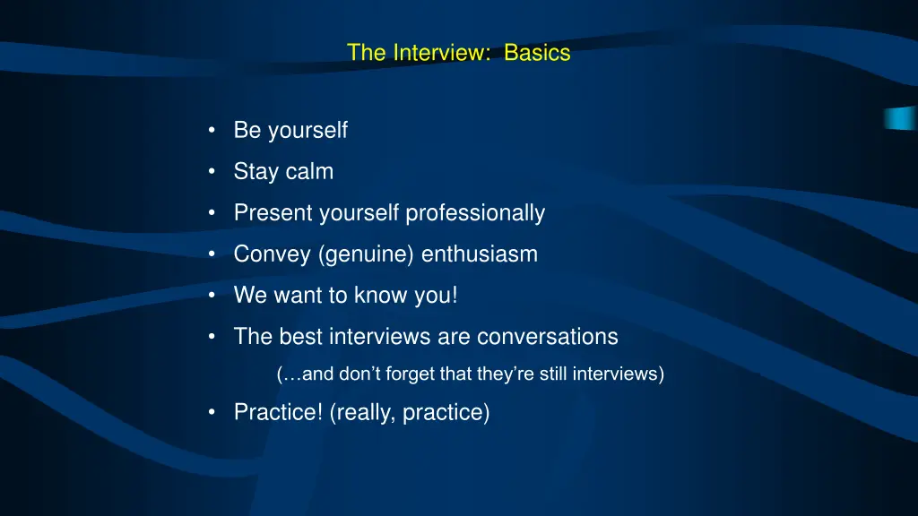 the interview basics