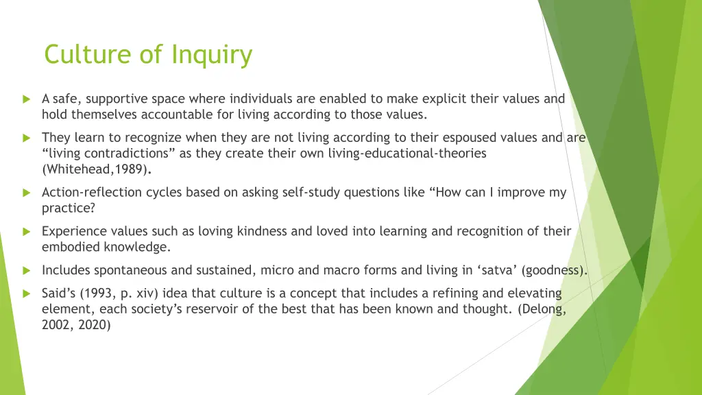 culture of inquiry