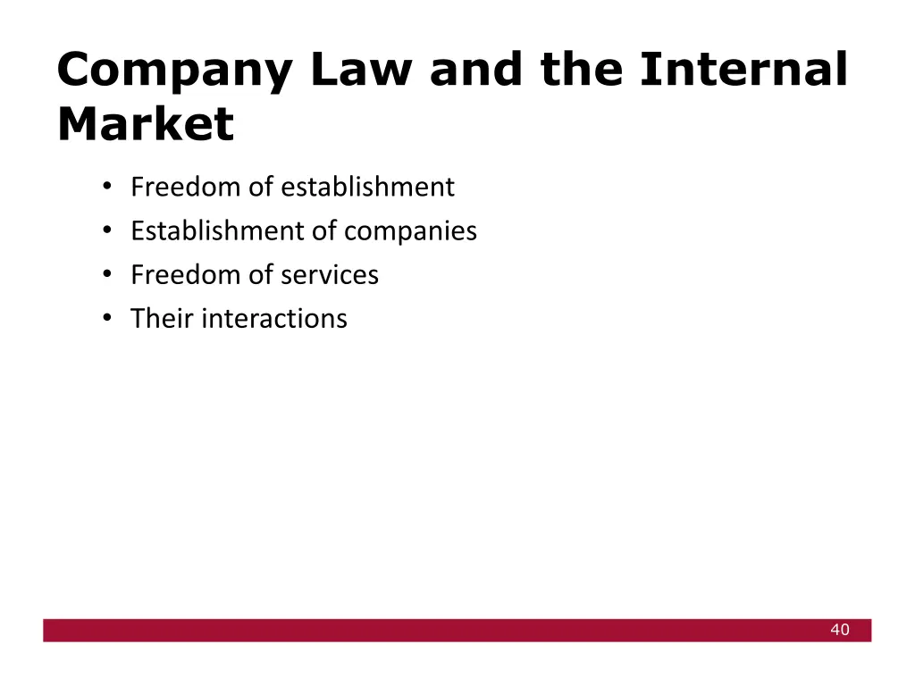 company law and the internal market 1