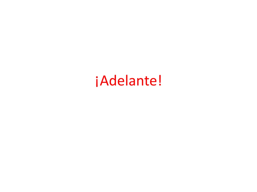 adelante