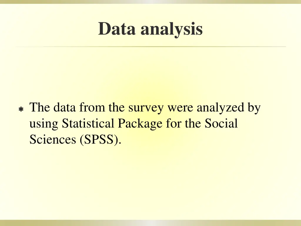 data analysis