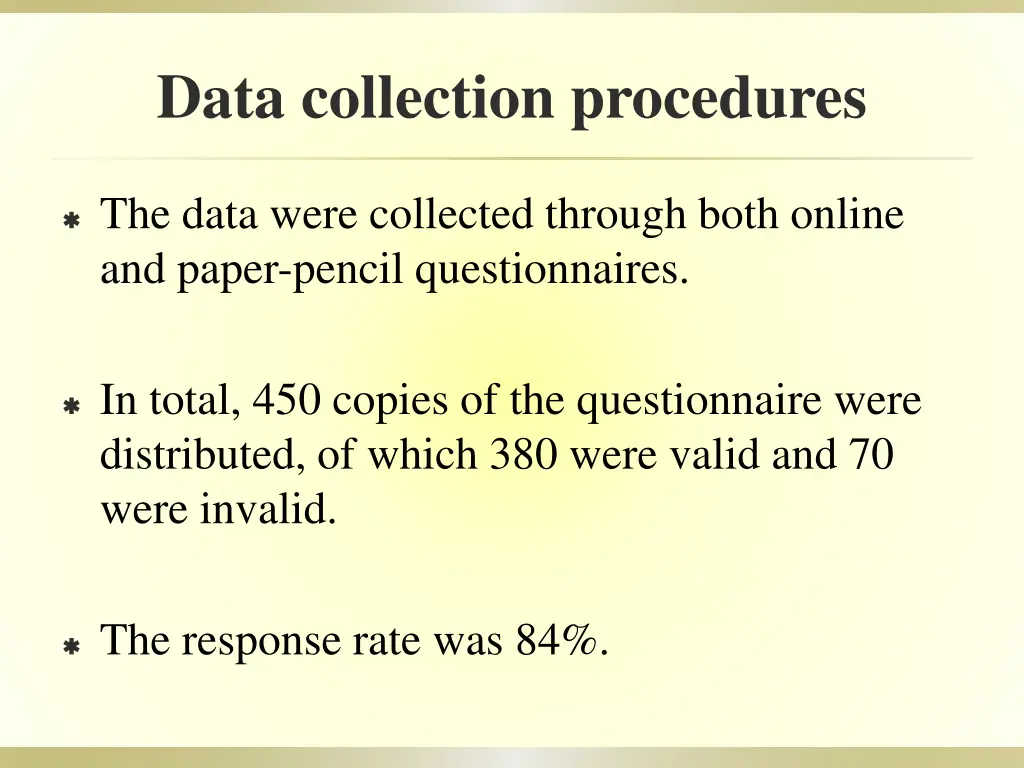 data collection procedures