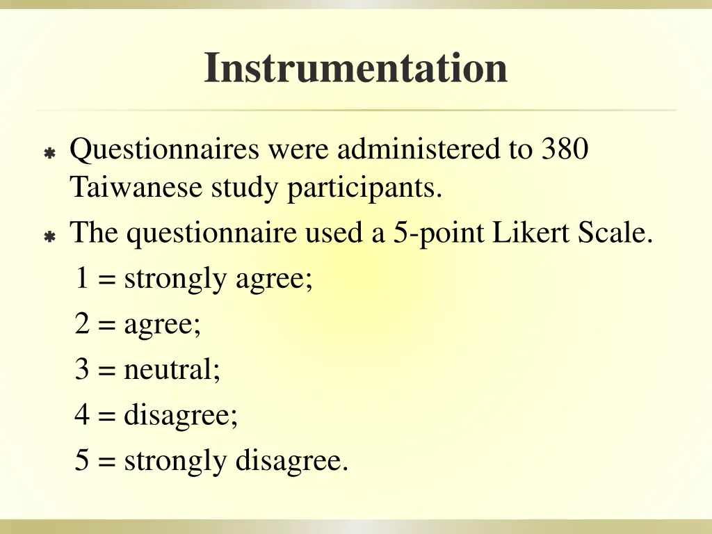 instrumentation