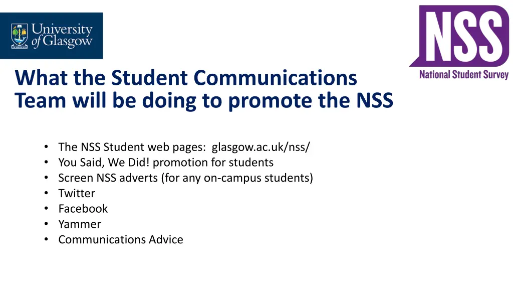 what the student communications team will